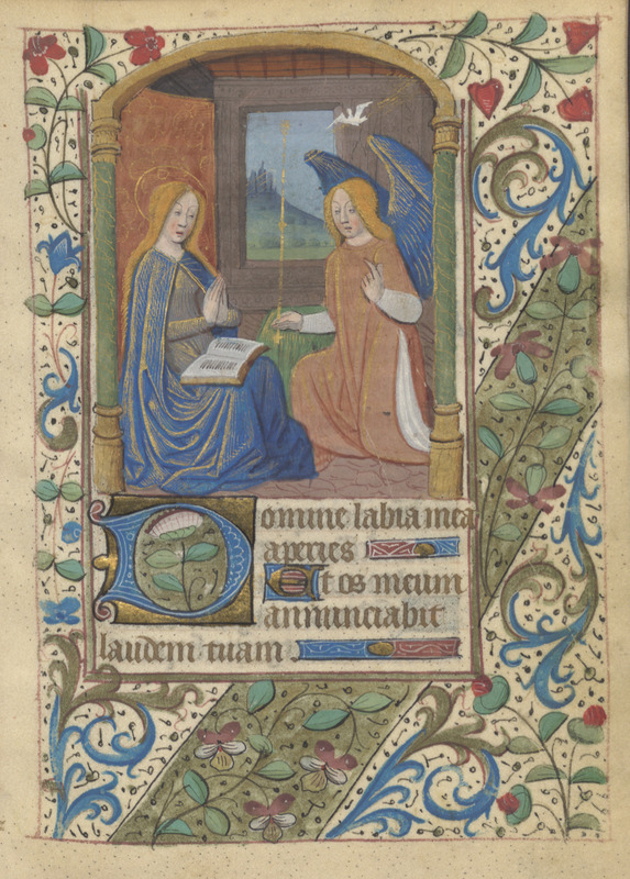 Annunciation with Mary and Gabriel