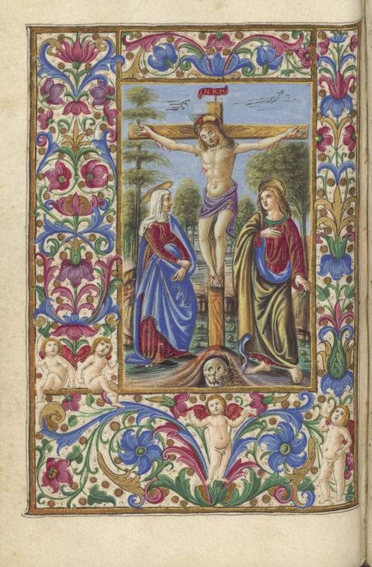 Crucifixion featuring John and Mary